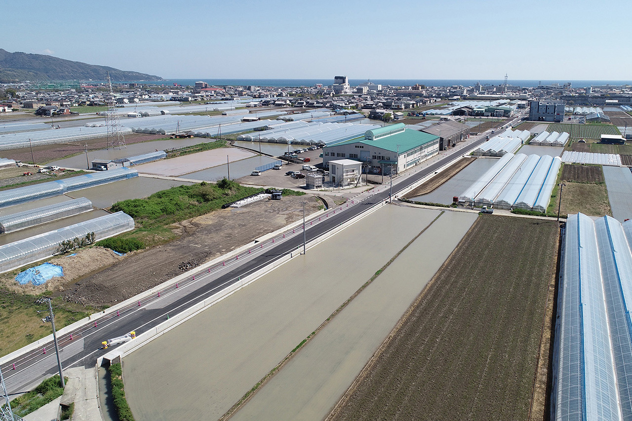 県道安芸中インター線社会資本整備総合交付金工事